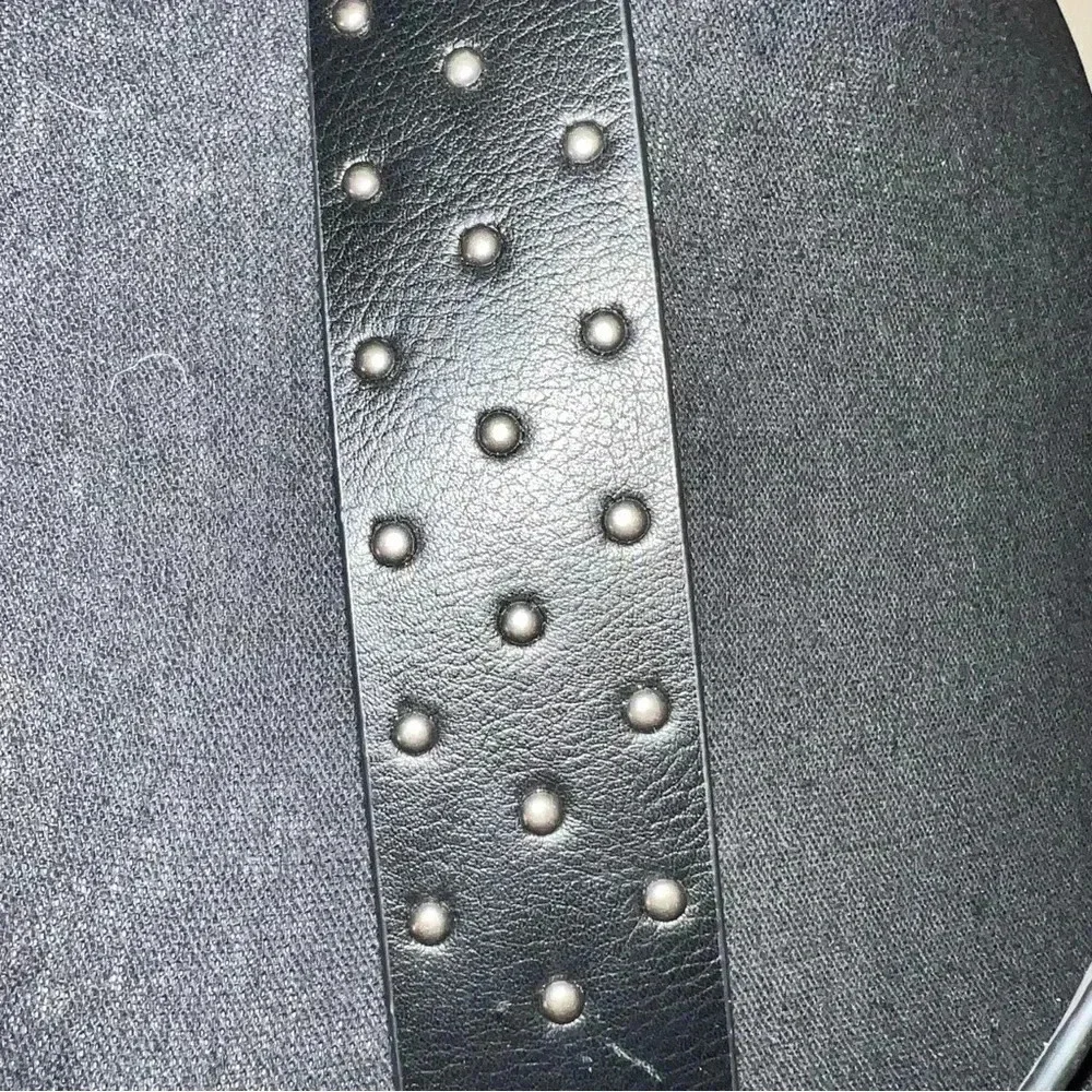 Target Wild Fable Women’s Black Vegan Belt with Copper Tone Buckle Studs Size XS
